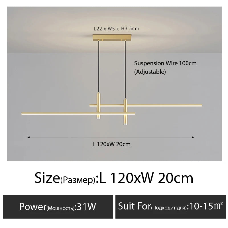 LinéaGlow™ Nordic Pendant Chandelier Dining Pendant