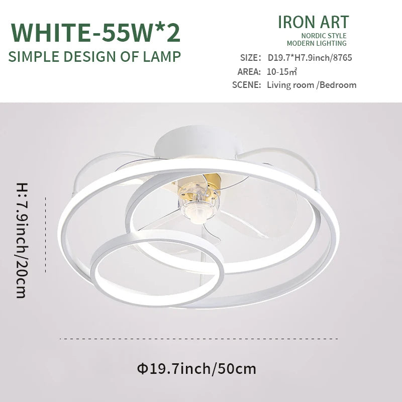 Summer BreezeLux Smart LED Ceiling Fan Lamp