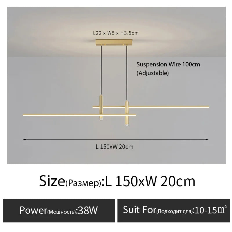 LinéaGlow™ Nordic Pendant Chandelier Dining Pendant