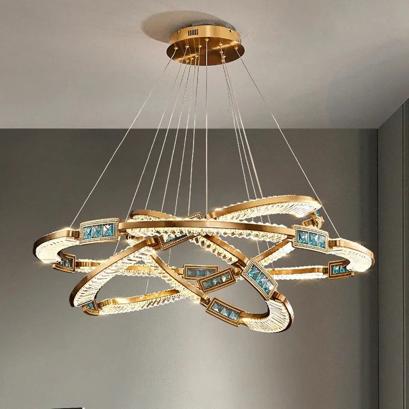 LustraGlow Modern Crystal Pendant Light
