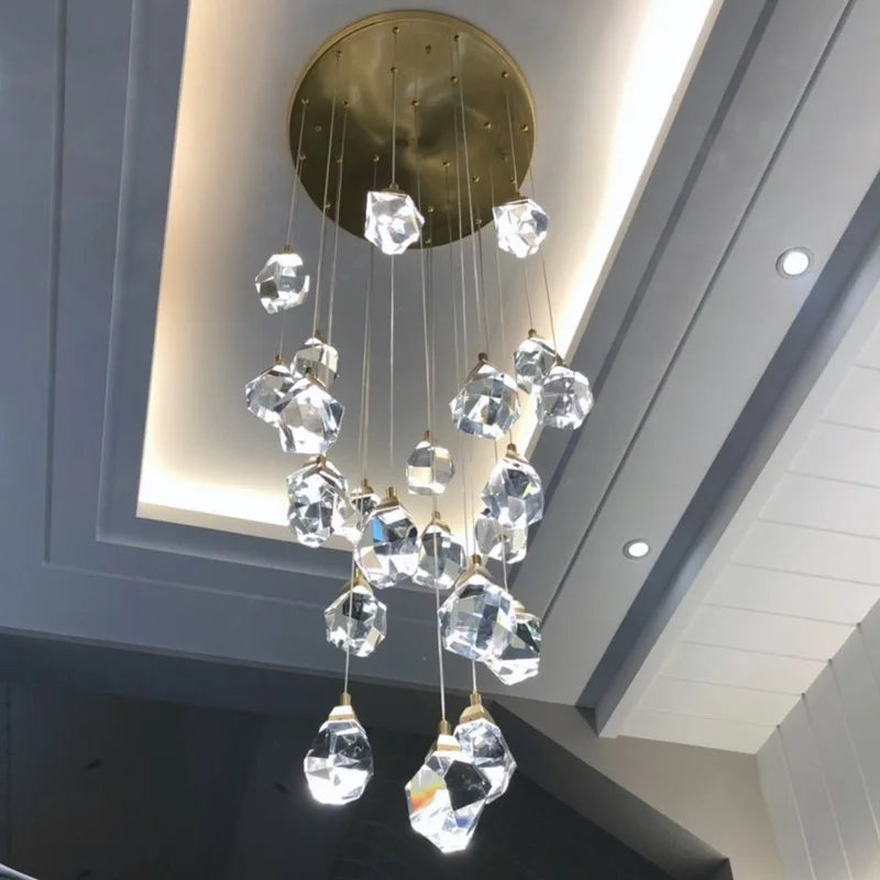 Celestia Crystal Spiral Chandelier
