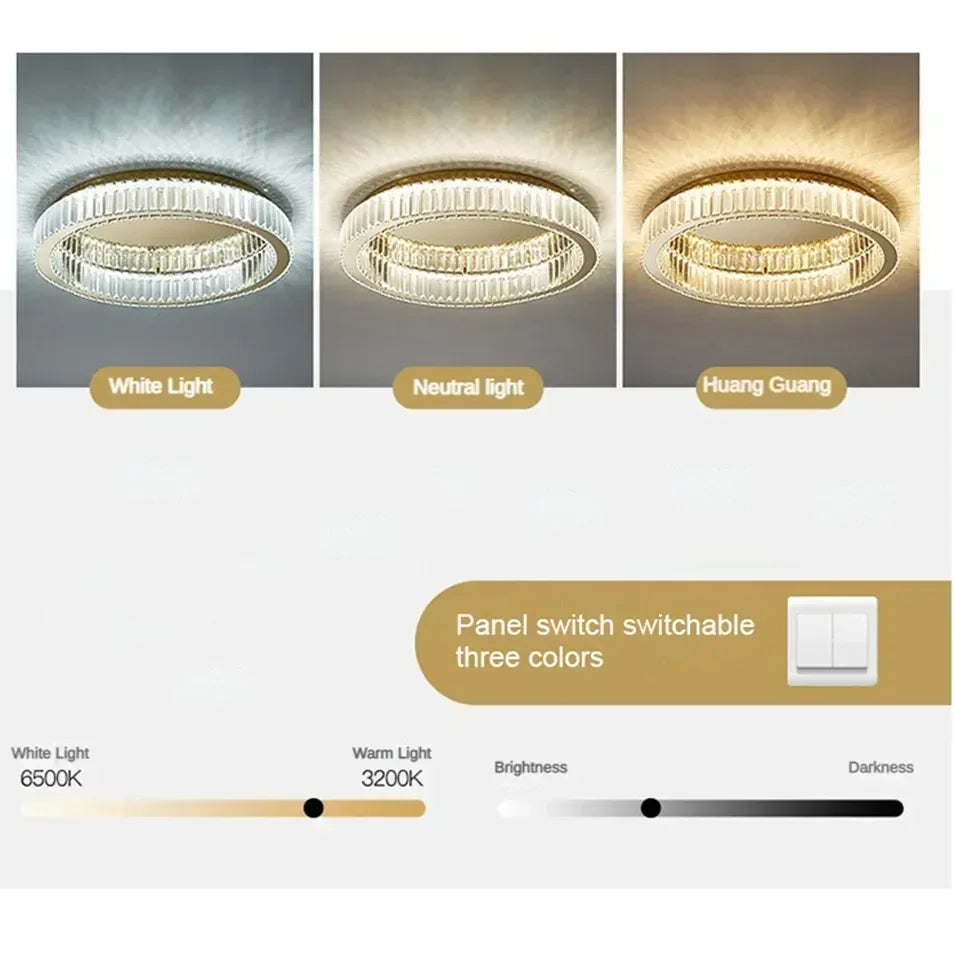 Radiant Halo™ – Postmodern Crystal Ceiling Chandelier