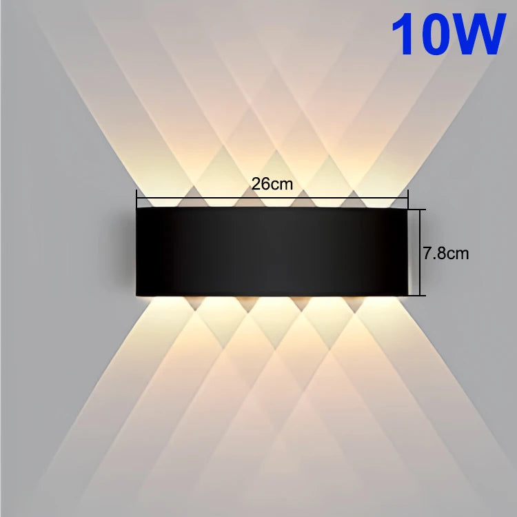 VertaLux™ BeamShield LED Outdoor Wall Light – IP65 Waterproof for Garden, Porch, or Bathroom