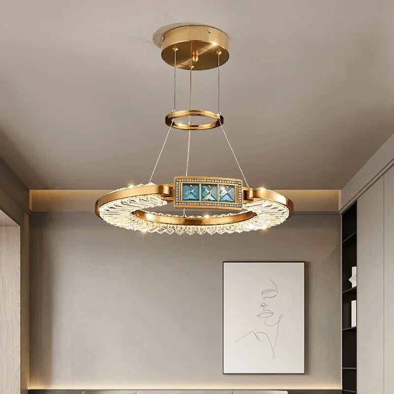 LustraGlow Modern Crystal Pendant Light