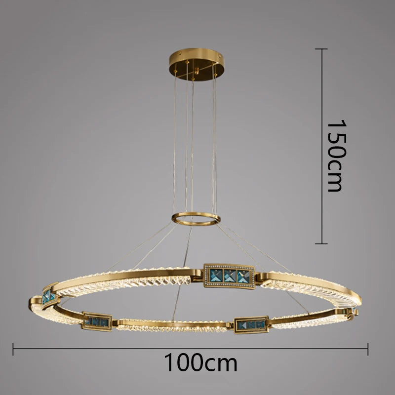 LustraGlow Modern Crystal Pendant Light