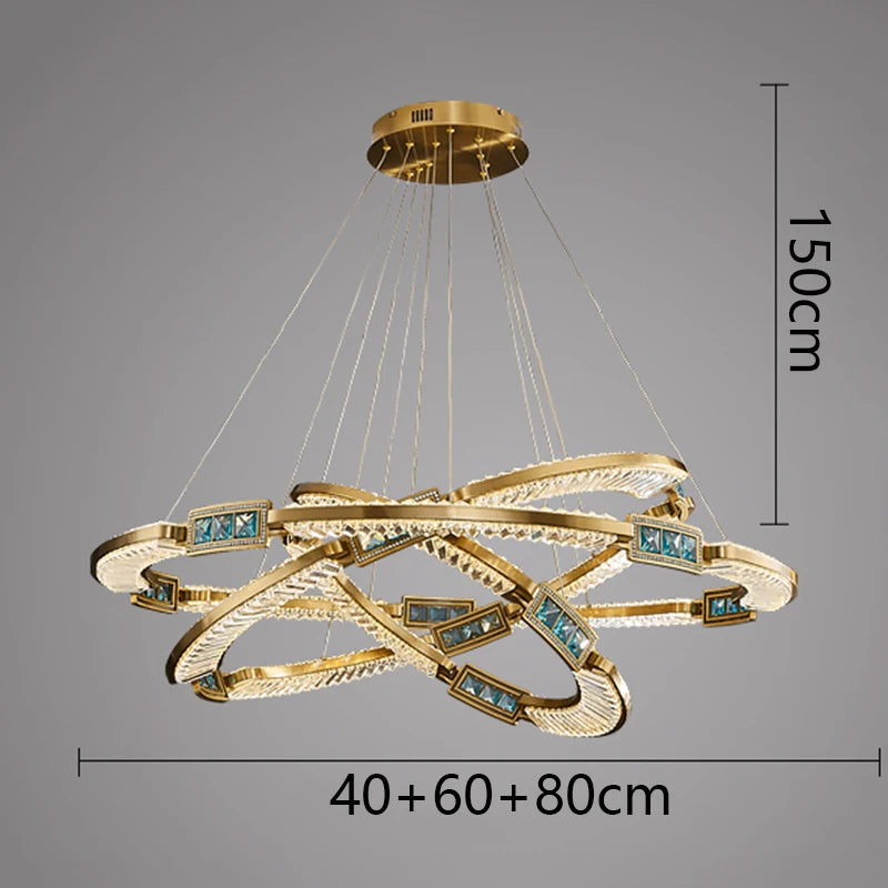 LustraGlow Modern Crystal Pendant Light