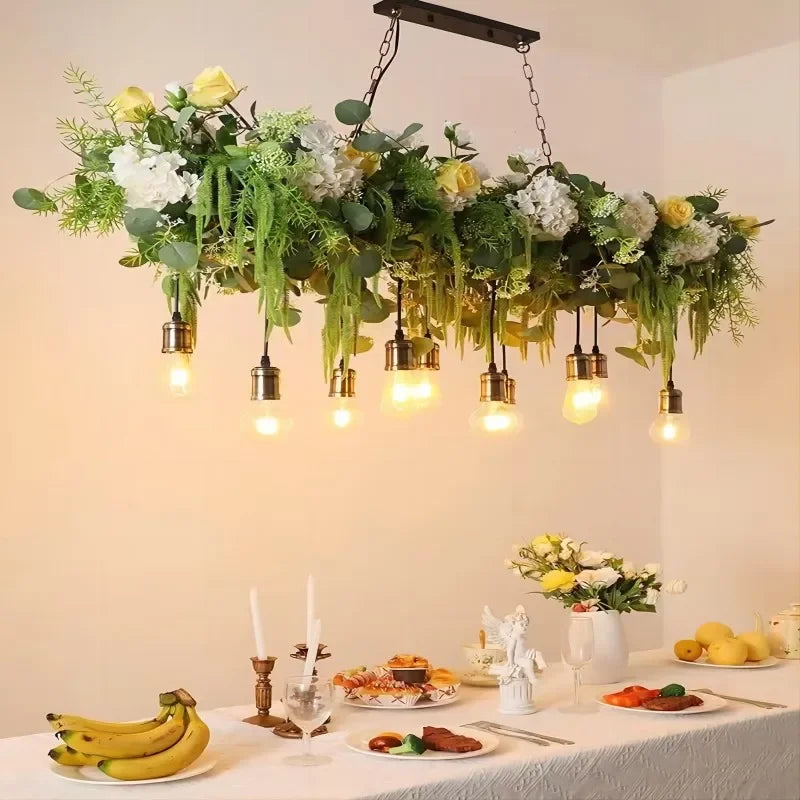 CrystalBloom Hanging Bar Pendant Light