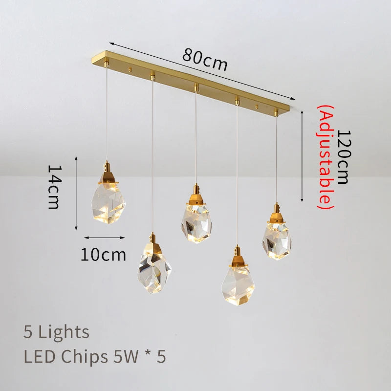 Celestia Crystal Spiral Chandelier