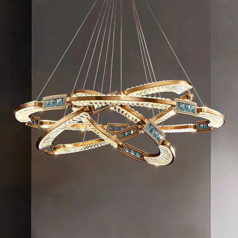 LustraGlow Modern Crystal Pendant Light
