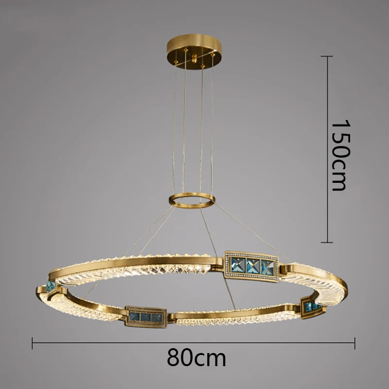 LustraGlow Modern Crystal Pendant Light