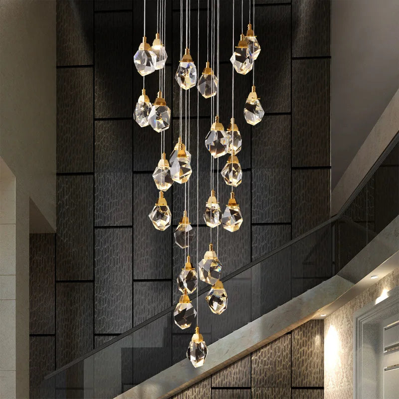 Celestia Crystal Spiral Chandelier