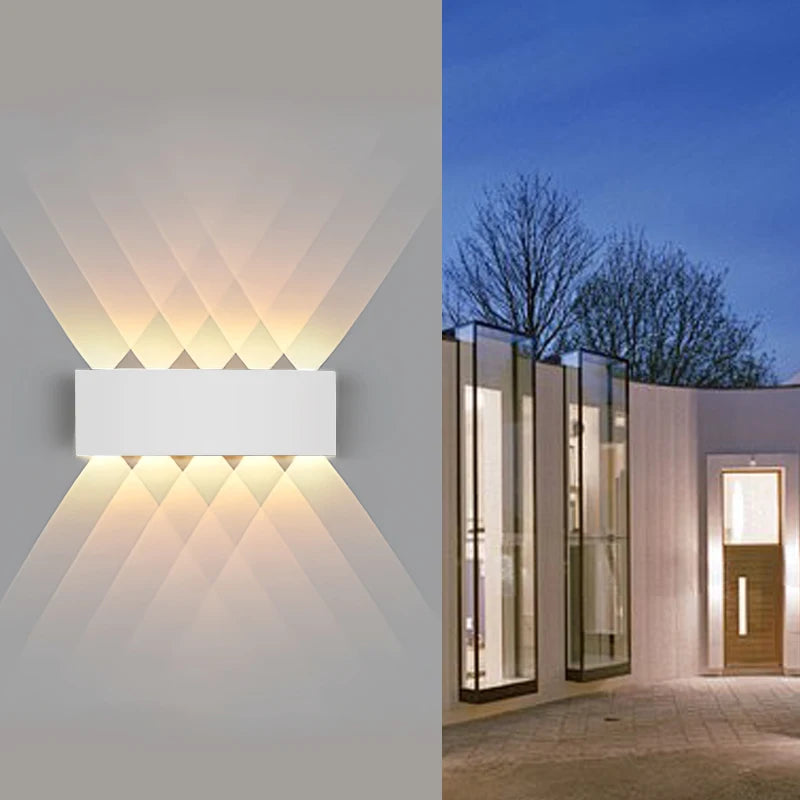 VertaLux™ BeamShield LED Outdoor Wall Light – IP65 Waterproof for Garden, Porch, or Bathroom