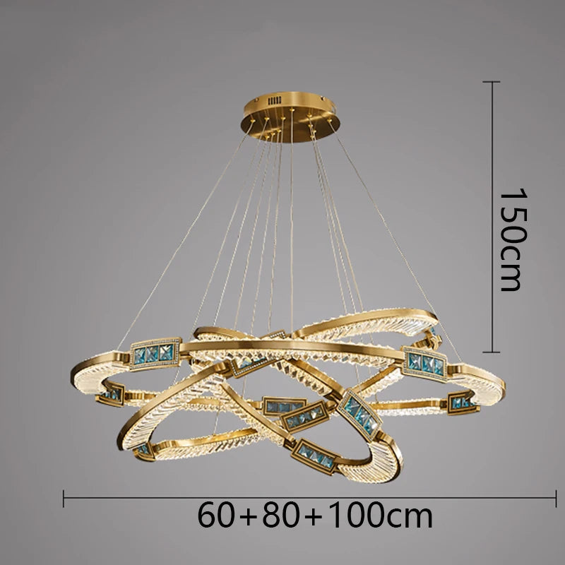 LustraGlow Modern Crystal Pendant Light