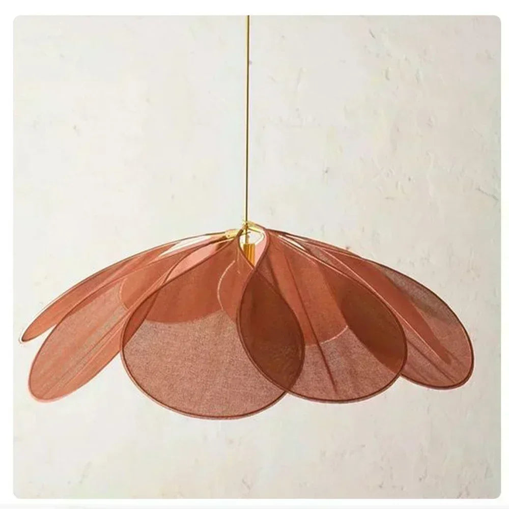 PetalGlow™ Fabric Flower Pendant Light