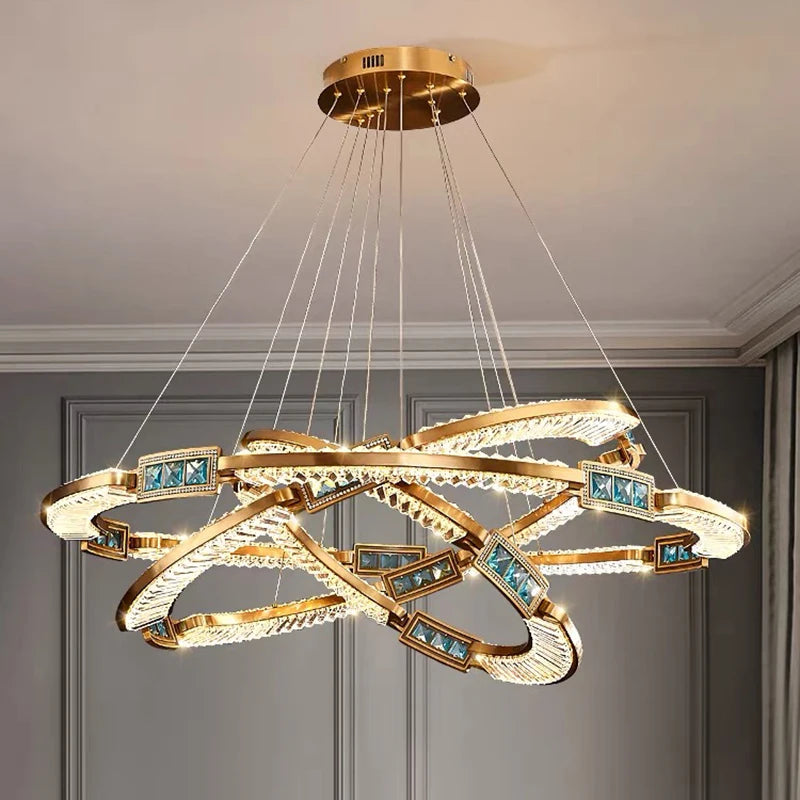 LustraGlow Modern Crystal Pendant Light