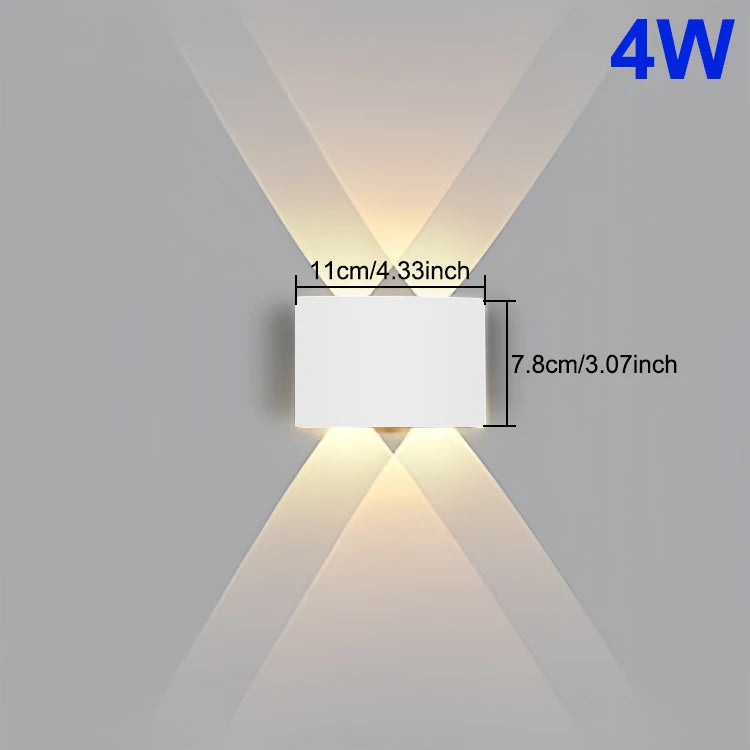 VertaLux™ BeamShield LED Outdoor Wall Light – IP65 Waterproof for Garden, Porch, or Bathroom