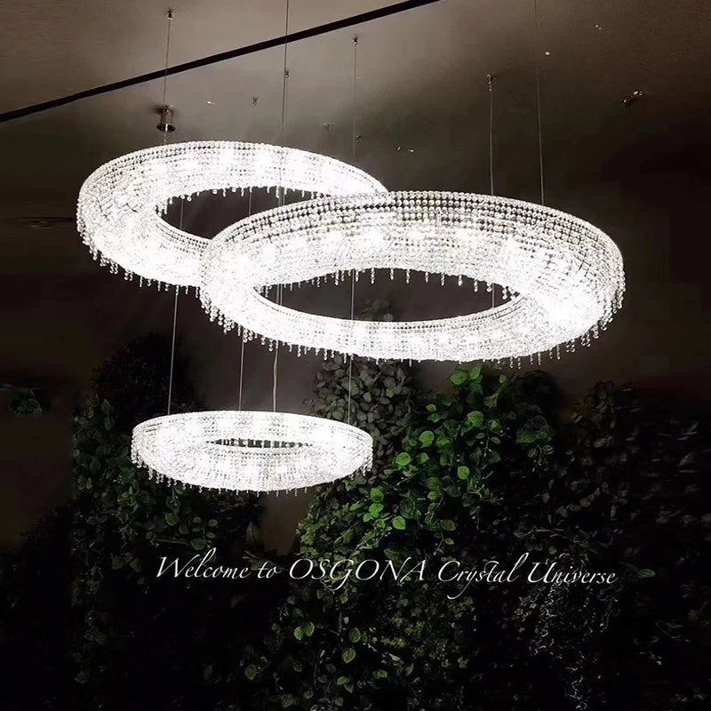 CrystalAura™ Luxury Round Oval Chandelier