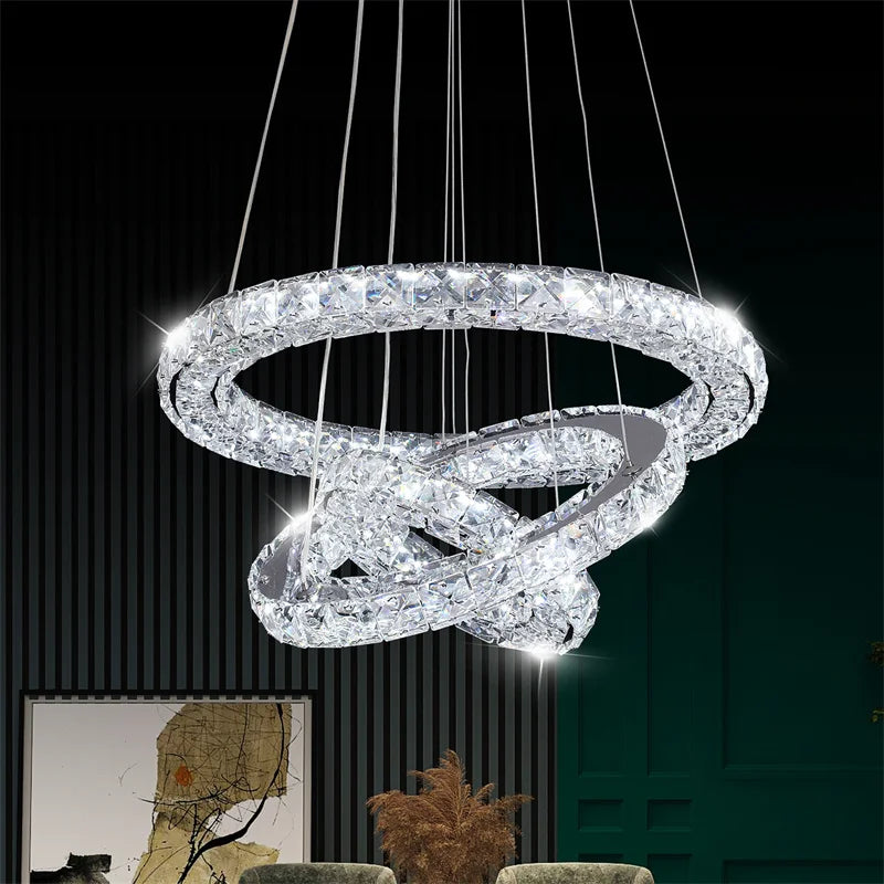 Modern Nordic Crystal LED Chandelier Light