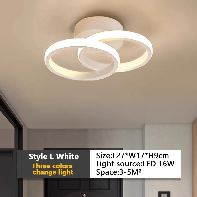 LumiGlow™ 3-Color LED Ceiling Lamp – Modern Flush Mount Light for Bedroom, Dining Room, Study
