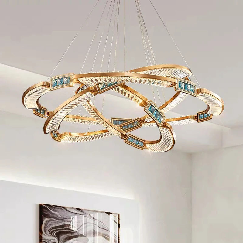 LustraGlow Modern Crystal Pendant Light