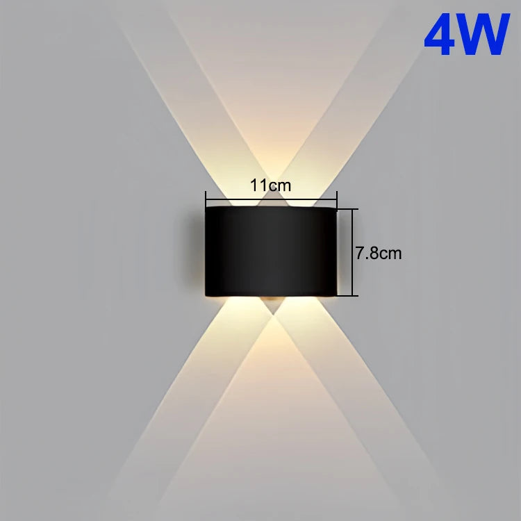 VertaLux™ BeamShield LED Outdoor Wall Light – IP65 Waterproof for Garden, Porch, or Bathroom