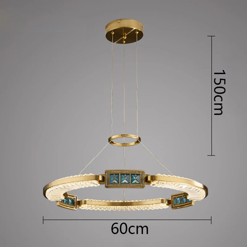 LustraGlow Modern Crystal Pendant Light