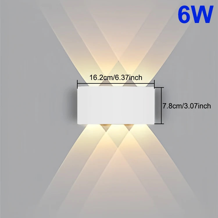 VertaLux™ BeamShield LED Outdoor Wall Light – IP65 Waterproof for Garden, Porch, or Bathroom