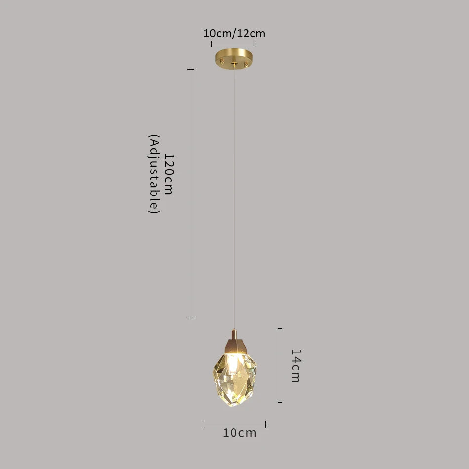 Celestia Crystal Spiral Chandelier