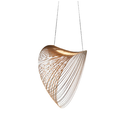 Modern Nordic Birch Wood LED Chandelier – Minimalist Suspension Light