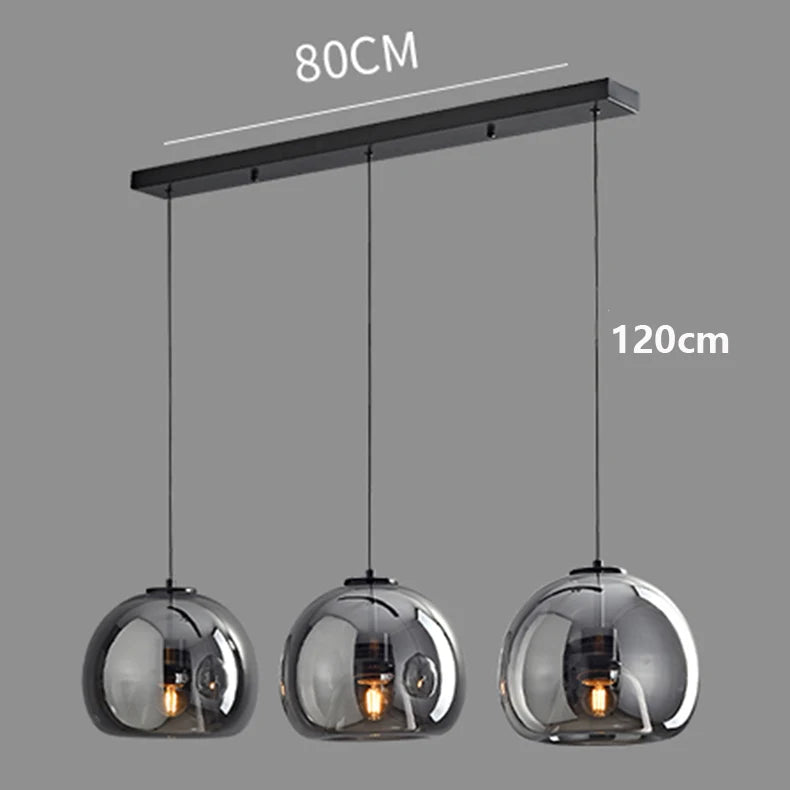 LUXORA™ Modern LED Pendant Light – Dimmable Glass Chandelier with Remote & App Control