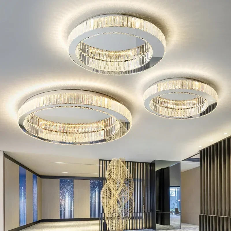 Radiant Halo™ – Postmodern Crystal Ceiling Chandelier