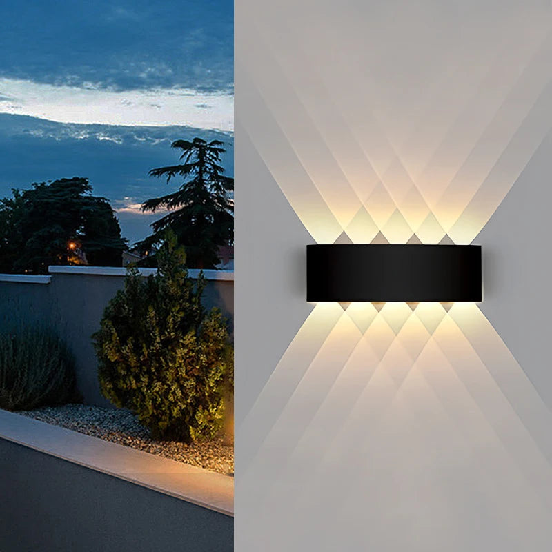 VertaLux™ BeamShield LED Outdoor Wall Light – IP65 Waterproof for Garden, Porch, or Bathroom