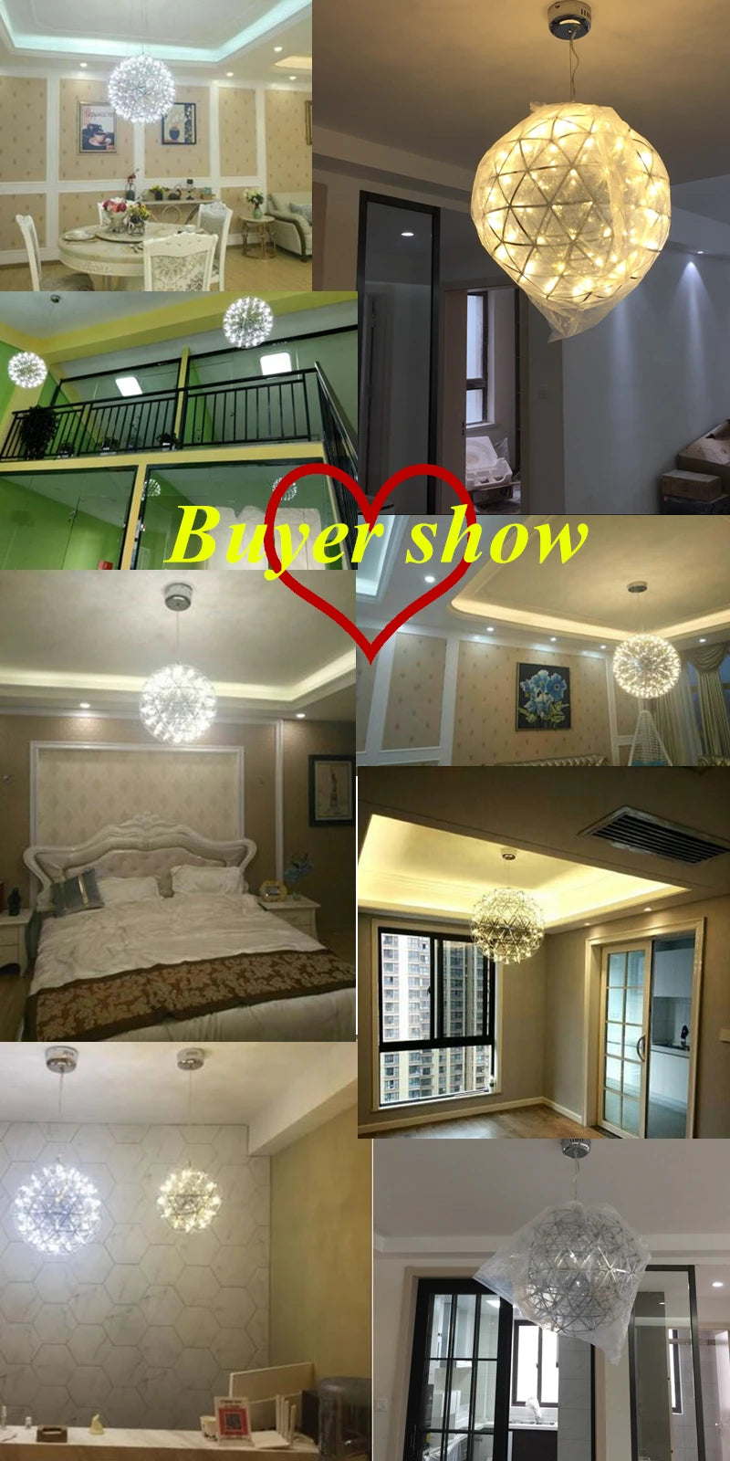 Modern Firework LED Pendant Light