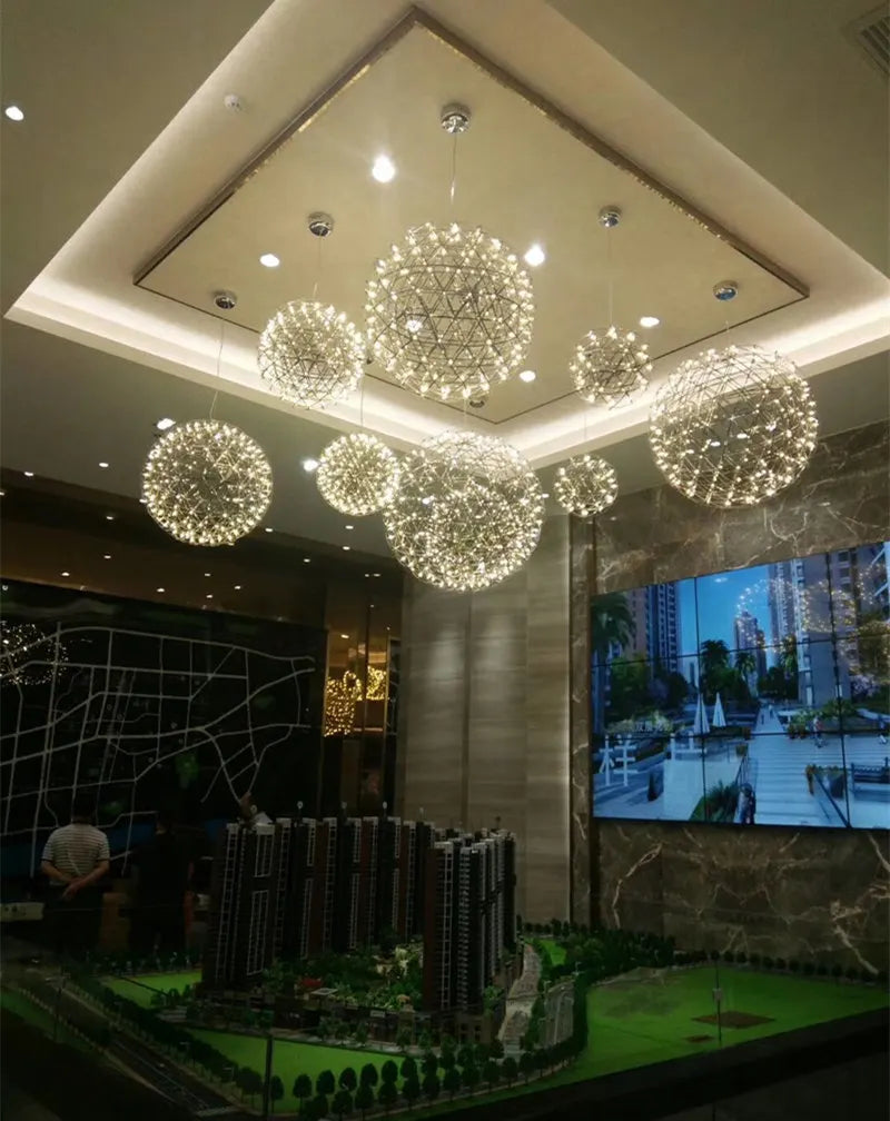 Modern Firework LED Pendant Light