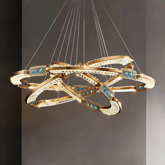 LustraGlow Modern Crystal Pendant Light