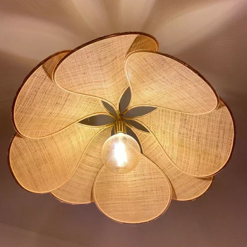 PetalGlow™ Fabric Flower Pendant Light