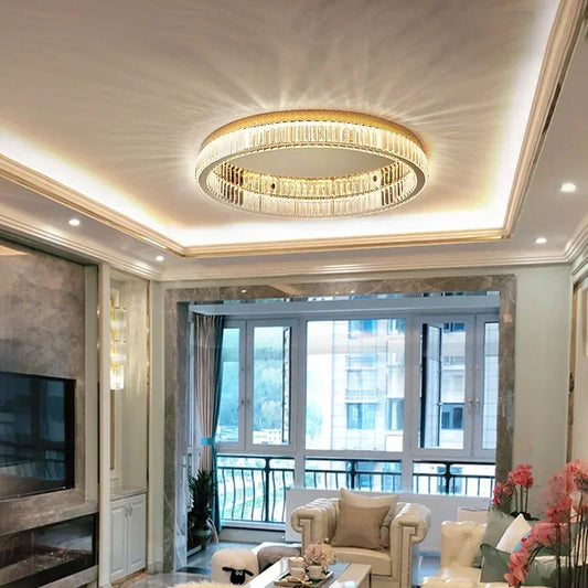 Radiant Halo™ – Postmodern Crystal Ceiling Chandelier