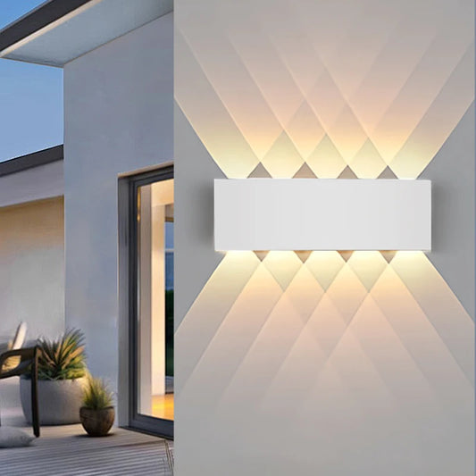 VertaLux™ BeamShield LED Outdoor Wall Light – IP65 Waterproof for Garden, Porch, or Bathroom