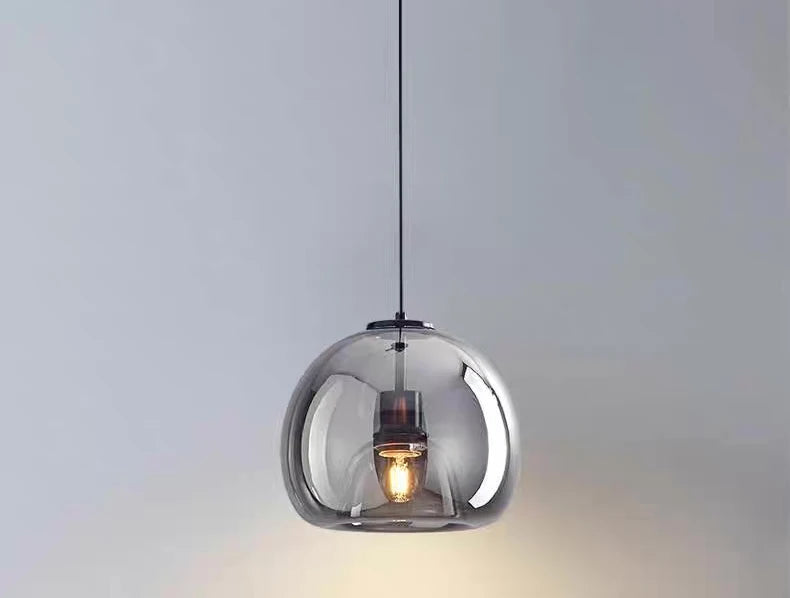 LUXORA™ Modern LED Pendant Light – Dimmable Glass Chandelier with Remote & App Control