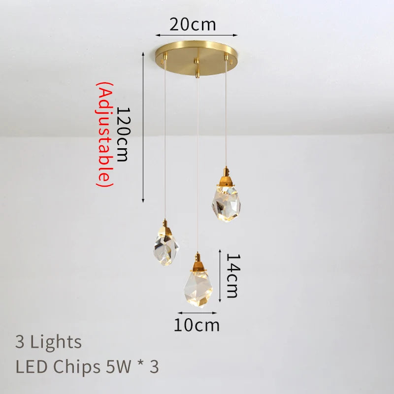 Celestia Crystal Spiral Chandelier